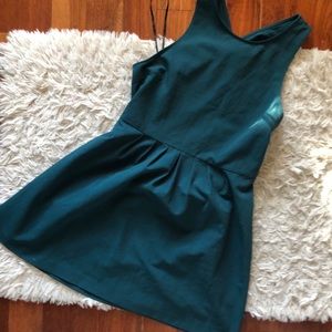 FOREVER21: Emerald criss cross back dress